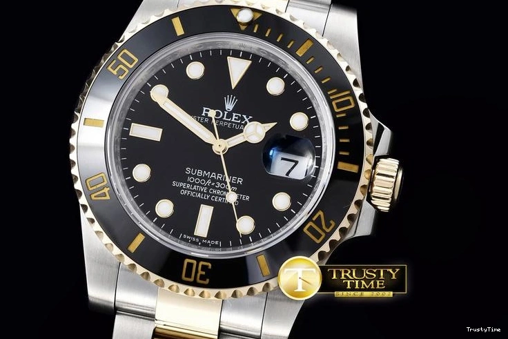 1023 ROLSUB183A – Submariner 116613 18K Wrapped TT Blk V7 Noob A- Bold 1061